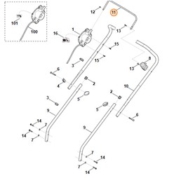 Dźwignia włączająca 6311 764 0200