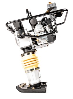 Stopa wibracyjna Cedrus ST02 skoczek z silnikiem Loncin i kołami transportowymi