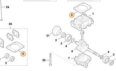 Uszczelka cylindra 4140 029 2302