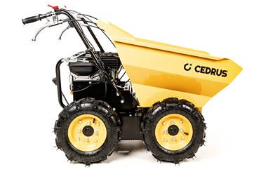 Transporter spalinowy Cedrus TR300 4x4 z silnikiem Loncin i terenowymi oponami