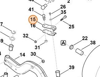 dźwignia u góry 6165 703 6730