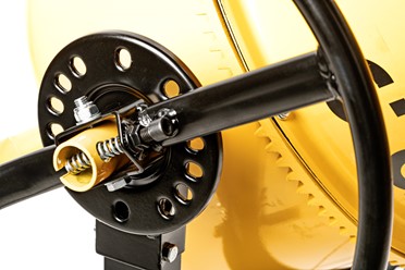 Betoniarka elektryczna Cedrus BT120 120L na stalowej ramie z kołami transportowymi