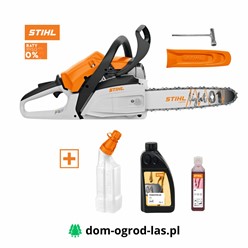 Pilarka spalinowa STIHL MS 172 – zestaw z olejami i butelką