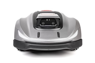  Robot koszący Sunseeker Elite X5 Gen 2 AWD pracujący na stromym zboczu.