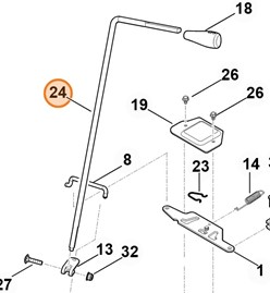 Drążek przełączający 6170 764 3400