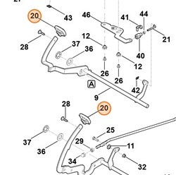 Wykładzina gumowa pedału 6170 704 7100