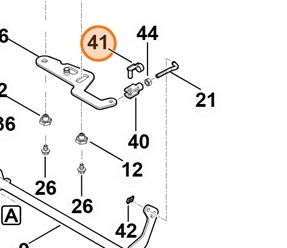 Sworzeń 6x12 9666 021 9003