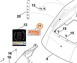 Tabliczka znamionowa RT 4082 6140 967 1500