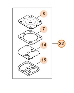 Zestaw podzespołów gaźnika 4229 007 1700