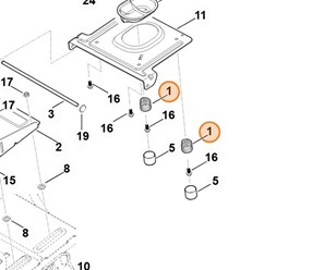 Sprężyna dociskowa 6140 703 6400