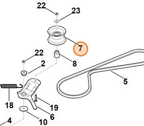 Krążek prowadzący 6140 760 6600