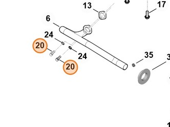 Śruba z łbem walcowym UNC-5/16"x3/4" 0000 951 1700