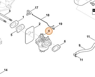 Gaźnik EVC 200 RM 248 0004 120 0606  STIHL
