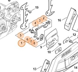  Zestaw napinacza łańcucha MA02 007 1002
