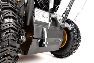 Szeroka zamiatarka spalinowa Cedrus ZM04 80cm z silnikiem Loncin i regulowaną szczotką roboczą