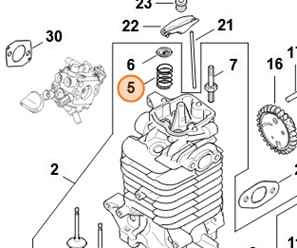 Sprężyna zaworowa 4282 025 1600