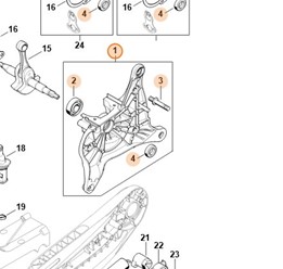 Połówka skrzyni korbowej 4238 020 2909