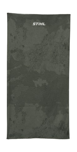 Zielony komin PIXEL STIHL z pikselowym wzorem i białym logo