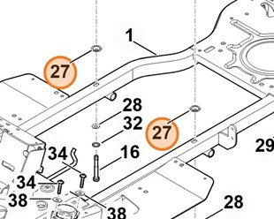 Podkładka zabezpieczająca 0000 958 7201