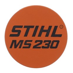 Tabliczka z typem urządzenia MS 230 - 1123 967 1512