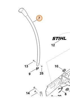 Uchwyt Stihl 6140 700 7015 oryginalna część OEM do traktorka RT 4082