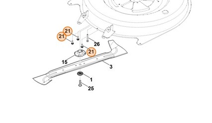 Śruba ścinana M8x25 9039 488 1839