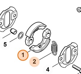 Sprzęgło STIHL 4180 160 2000 oryginalna część do kos FS 87 FS 90