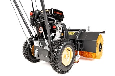 Szeroka zamiatarka spalinowa Cedrus ZM04 80cm z silnikiem Loncin i regulowaną szczotką roboczą