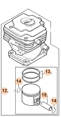 Cylinder z tłokiem Ø 40 mm
