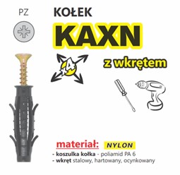 Kołek z wkrętem KAXN