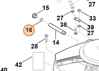 Uszczelka STIHL 6170 029 0500 oryginalna część uszczelniająca
