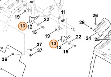 Dźwignia zatrzaskowa 6170 763 6010