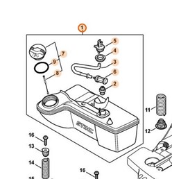 Zbiornik paliwa 4244 350 0407