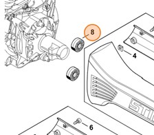 Amortyzator gumowy 4148 792 9303