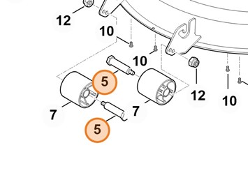 Sworzeń koła 6140 763 3100