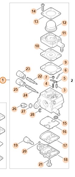 Gaźnik C1Q-S216A 4140 120 0621
