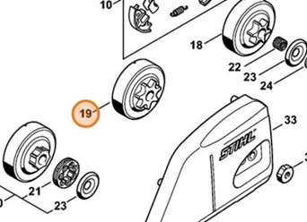 Koło napędu łańcucha 3/8" Picco 7Z 1123 640 2072