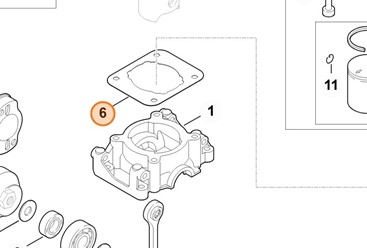 Uszczelka cylindra 4140 029 2300