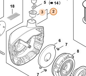 Pokrywa urządzenia rozruchowego 4148 190 0402