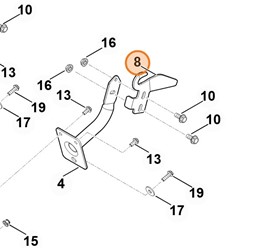 blacha prowadnicy lewa 6170 763 5902
